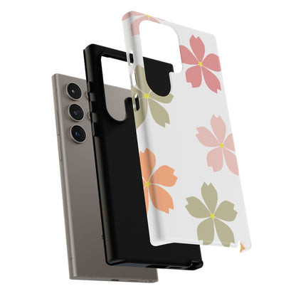 Pastel Sakura Blossom Tough Samsung Galaxy Case – Durable Design with Soft Matte Finish