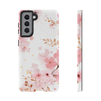 Soft Pink Cherry Blossom Samsung Galaxy Case – Elegant Floral Design