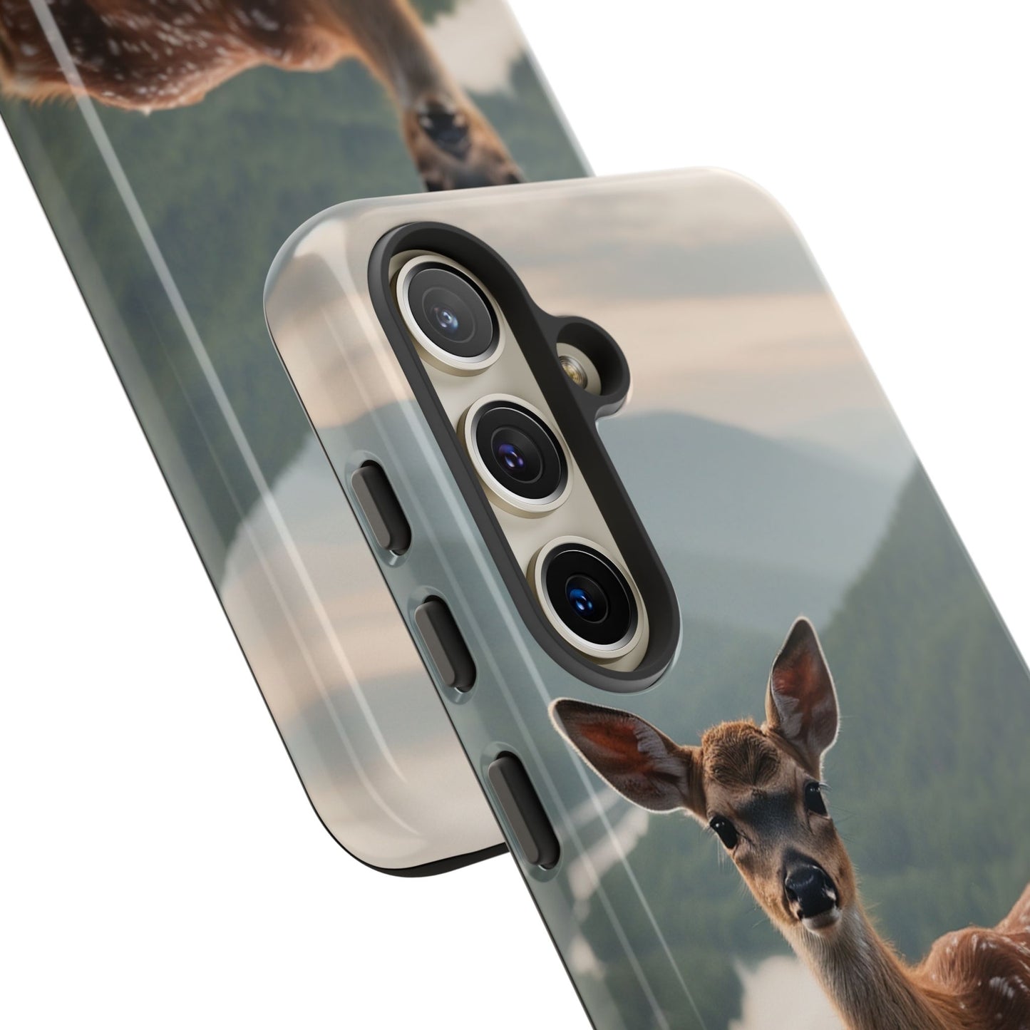 Majestic Fawn Overlooking Mountain Vista Samsung Galaxy Case