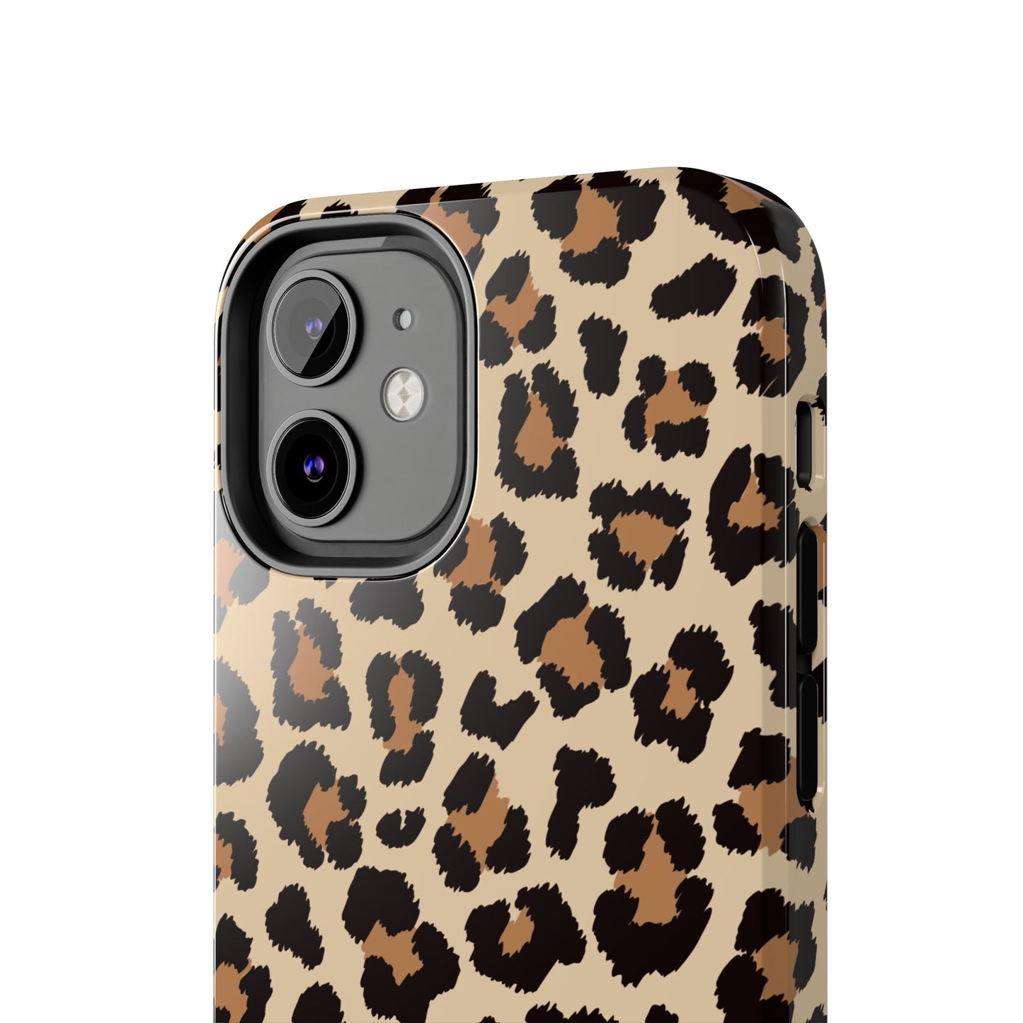 Wild Leopard Print Tough iPhone Case – Bold Animal Pattern Design with Dual-Layer Protection