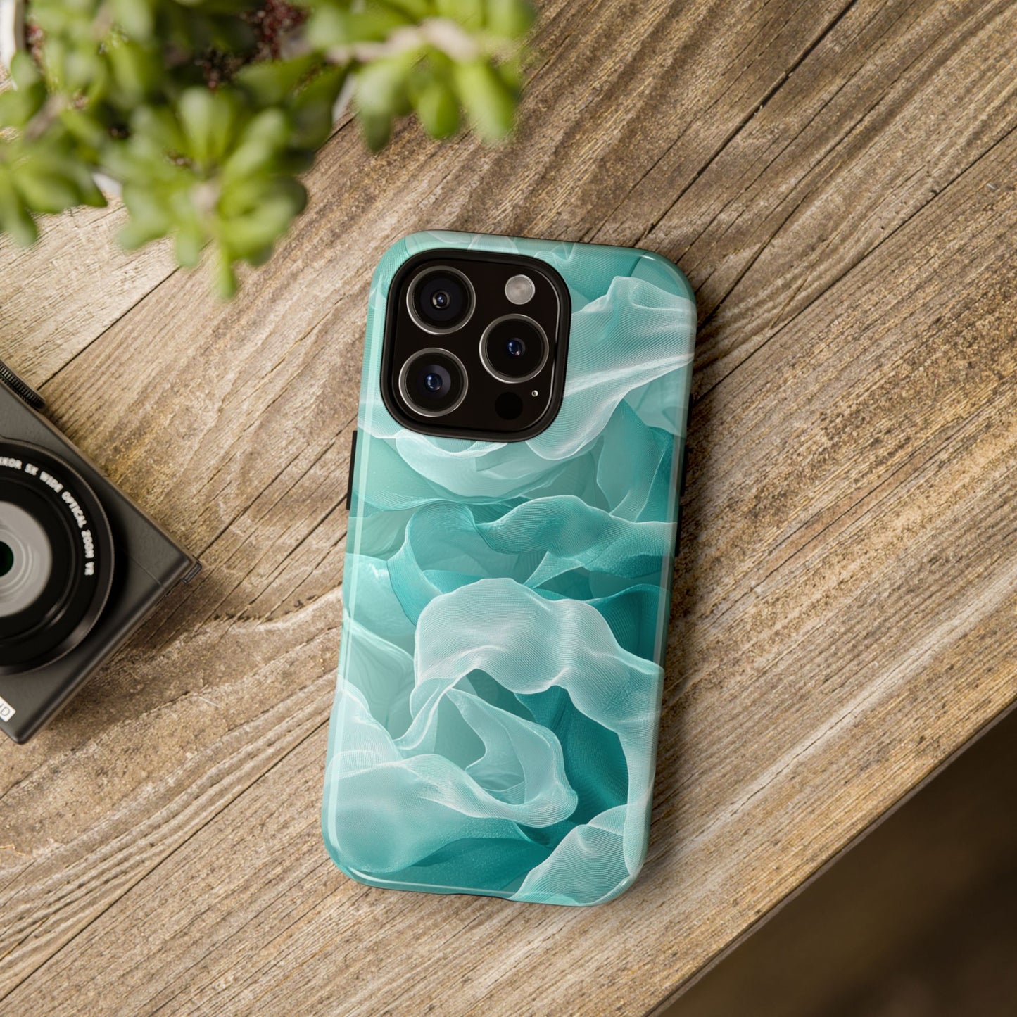 Blue Linen Design iPhone Case