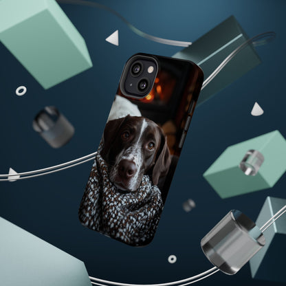 Majestic German Shorthaired Pointer MagSafe iPhone Case – Sunset Prairie Design