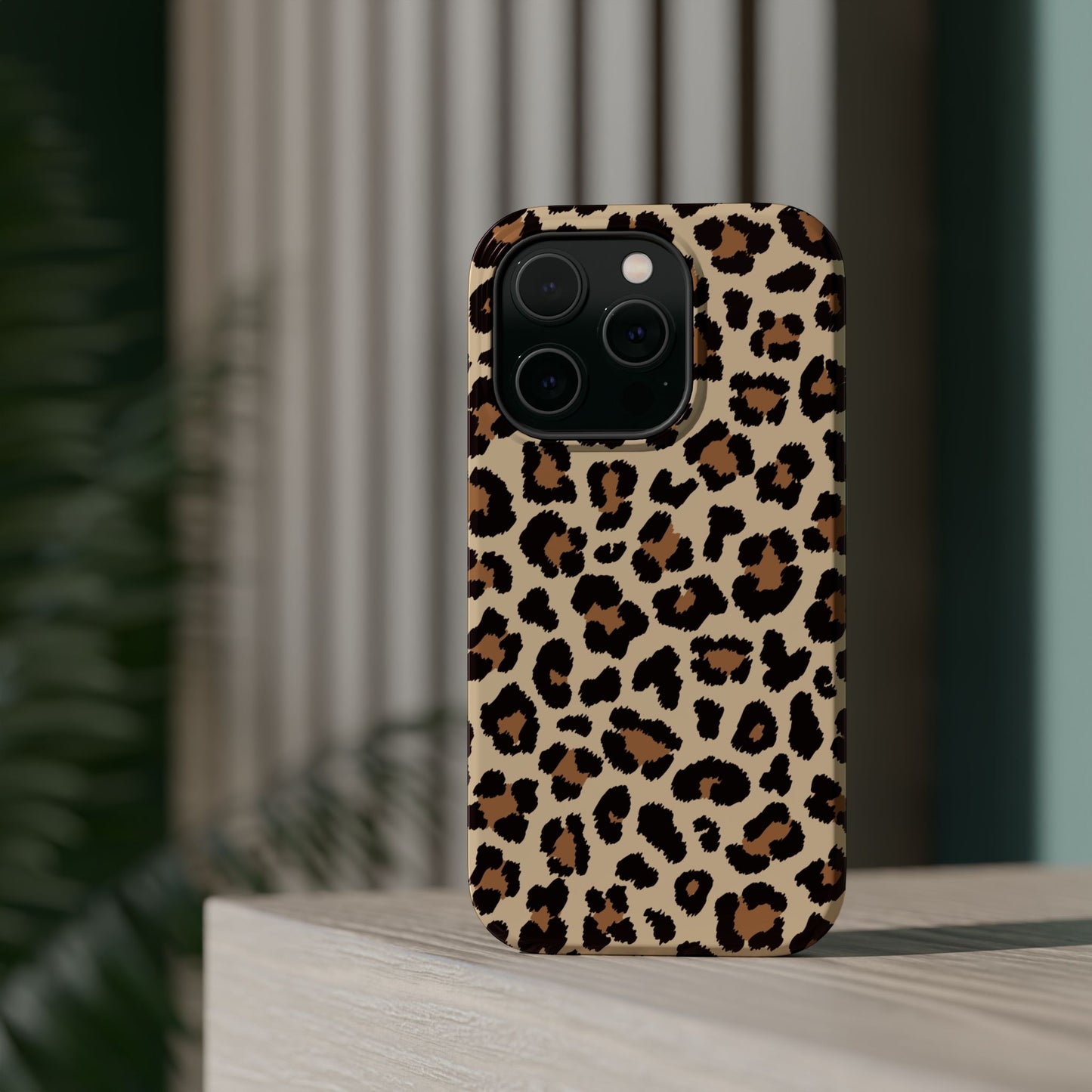 Wild Leopard Print Tough MagSafe iPhone Case – Bold Animal Pattern Design with Dual-Layer Protection