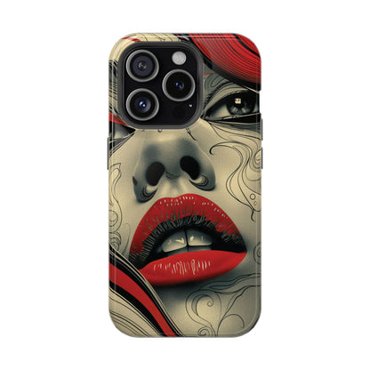 Bold Beauty Red Lips iPhone Case