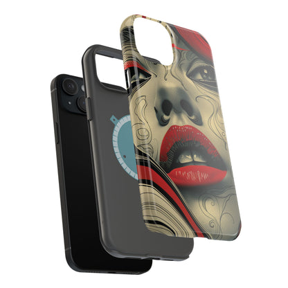 Bold Beauty Red Lips iPhone Case