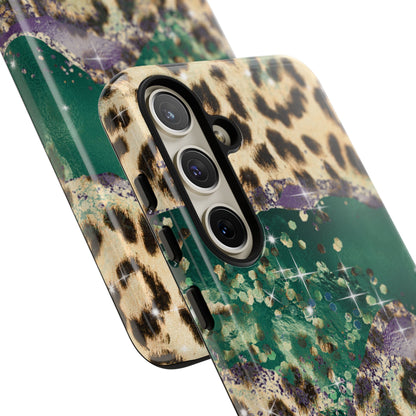 Emerald Glitter Leopard Print - iPhone Series Case