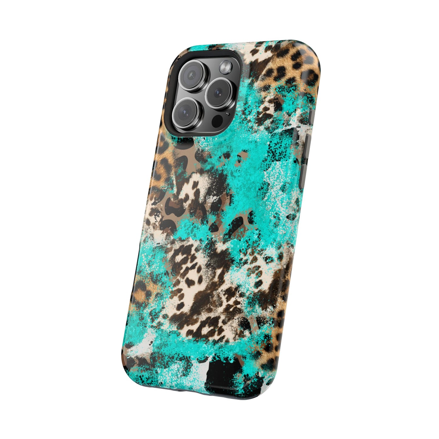 Aqua Splash Leopard - MagSafe iPhone Series Case