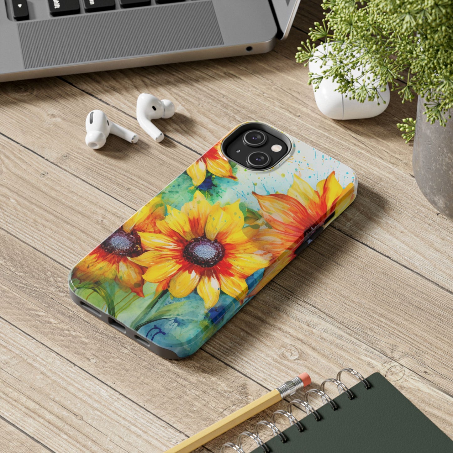 Watercolor Sunflower Splash - iPhone Series Case