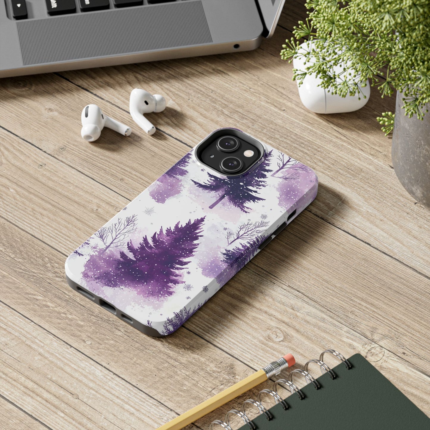 Purple Snowy Forest - iPhone Series Case