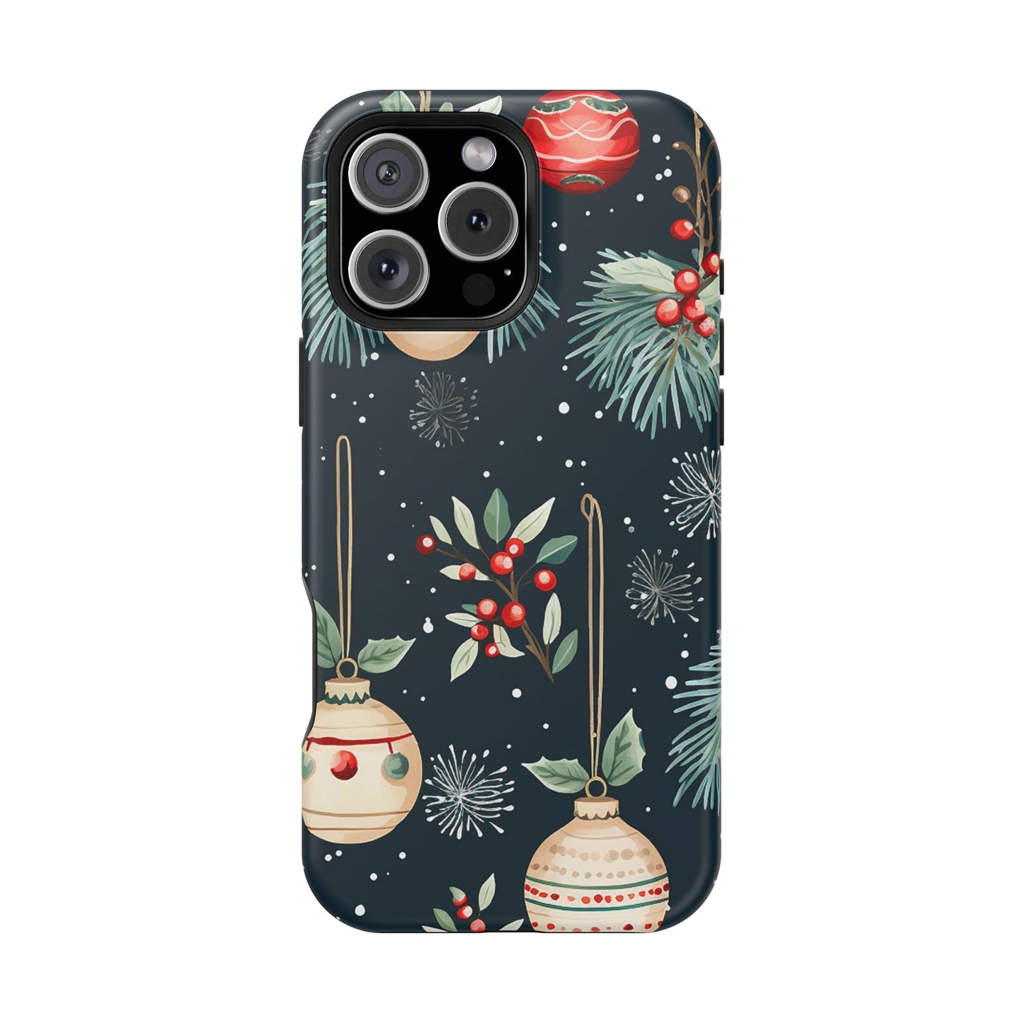 Elegant Christmas Ornaments and Pine - MagSafe iPhone Series Case