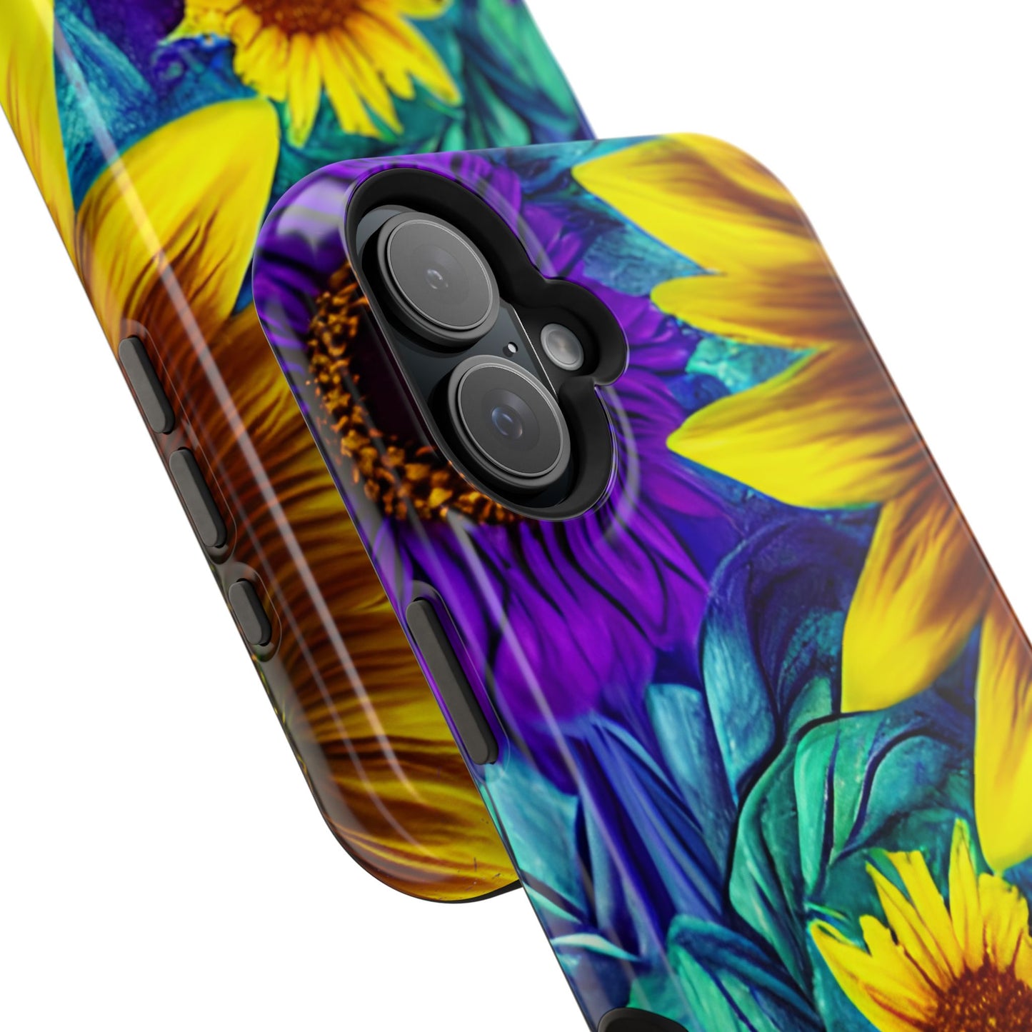 Purple & Gold Sunflower Dream - MagSafe iPhone Series Case