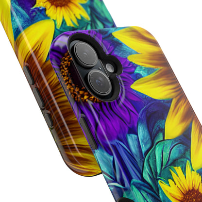 Purple & Gold Sunflower Dream - MagSafe iPhone Series Case