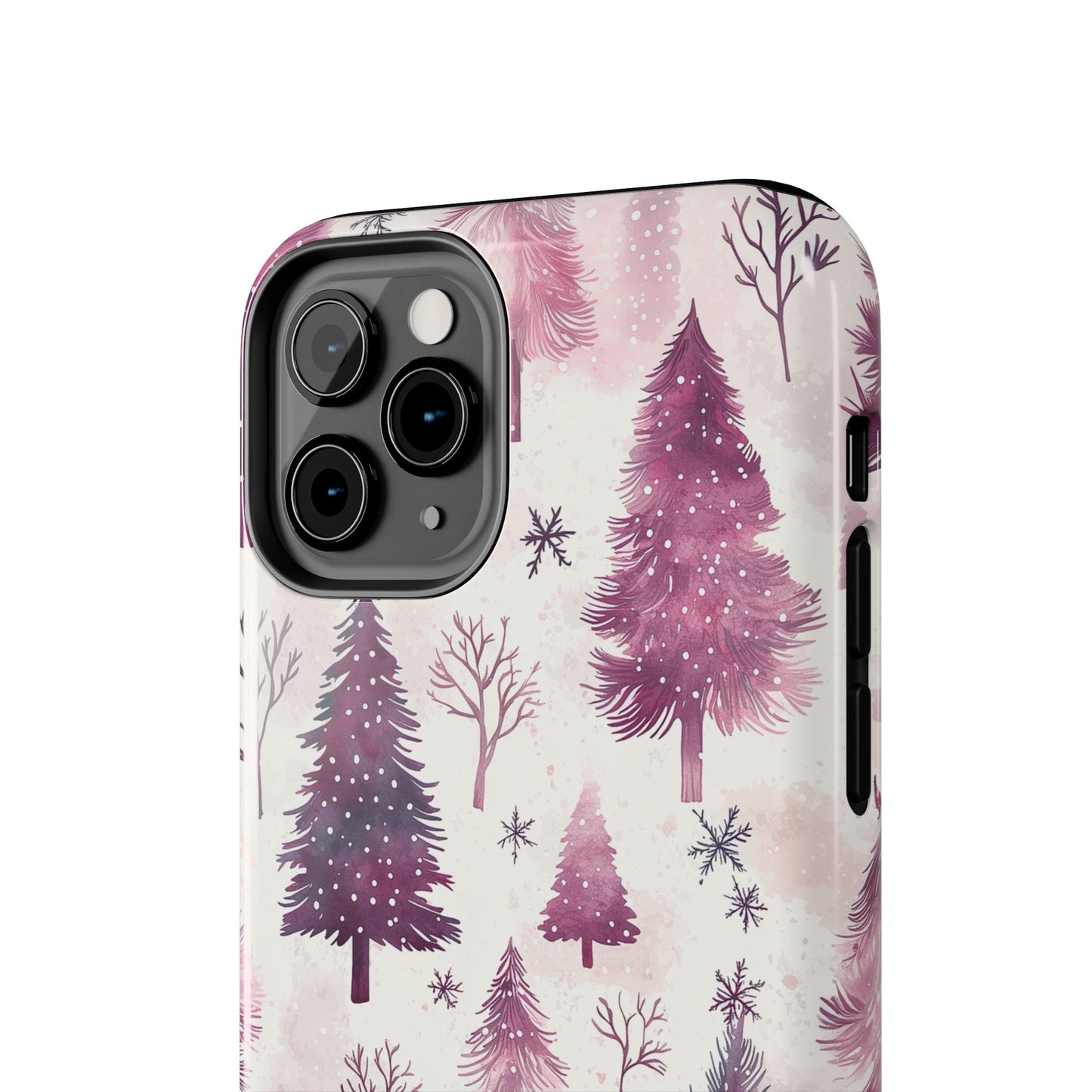 Winter Wonderland Purple Christmas Trees – iPhone Series Case