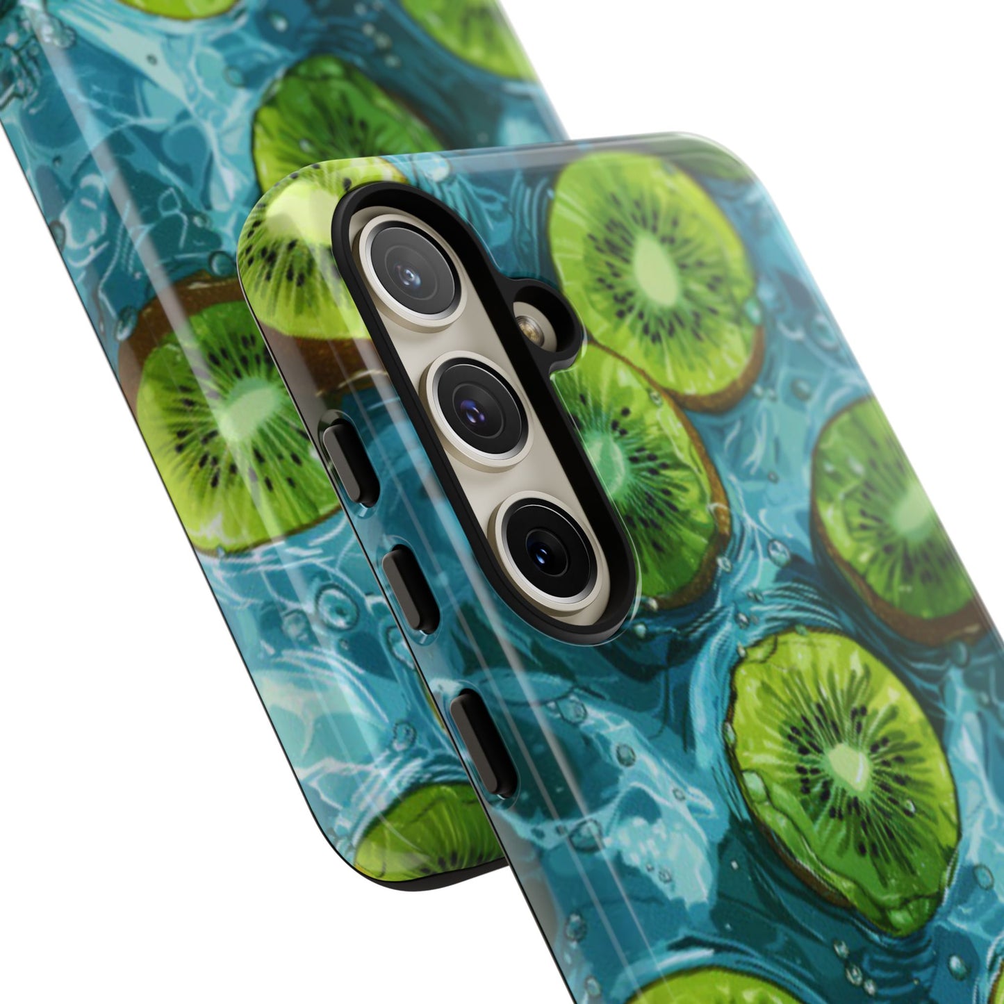 Tropical Kiwi Splash Samsung Galaxy  Case – Tough Dual-Layer, Vibrant Summer Design