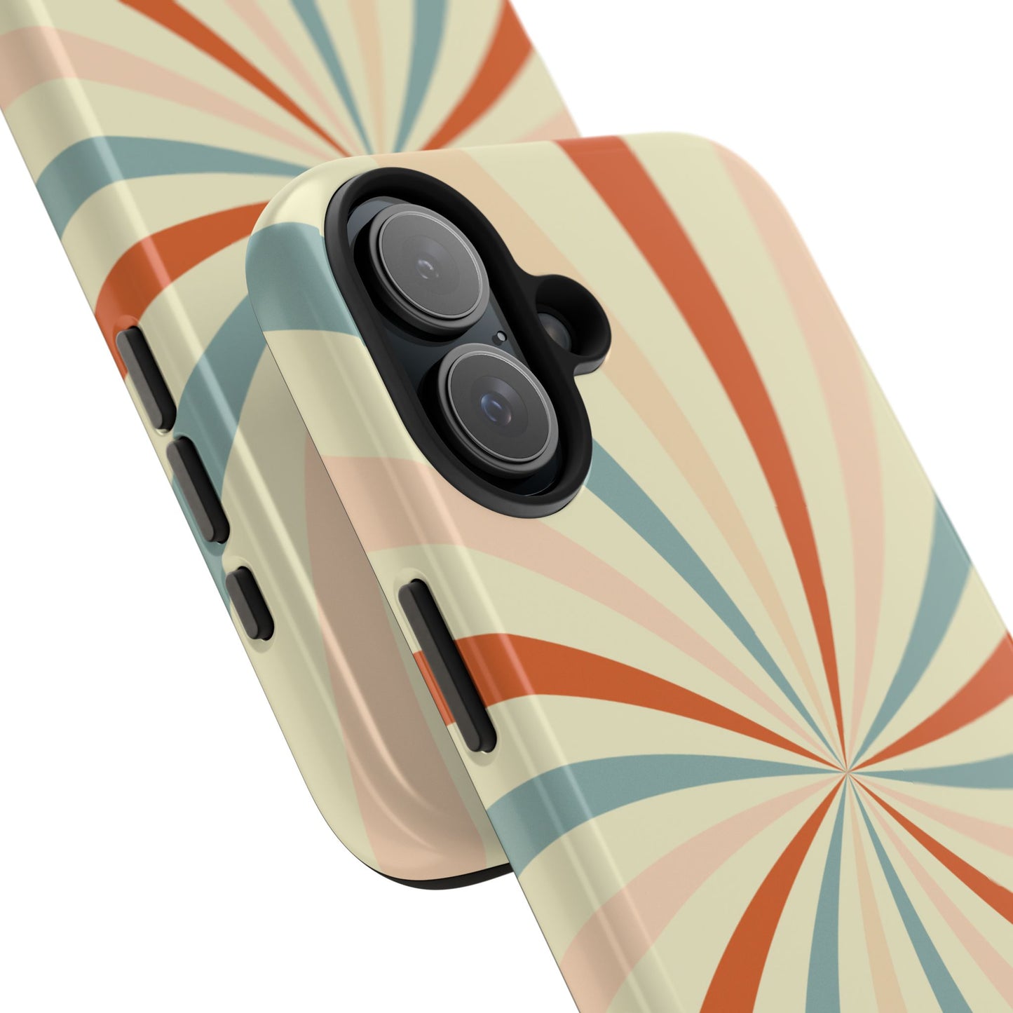 Retro Swirl iPhone Case – Durable, Vintage-Inspired Design with Dual-Layer Protection