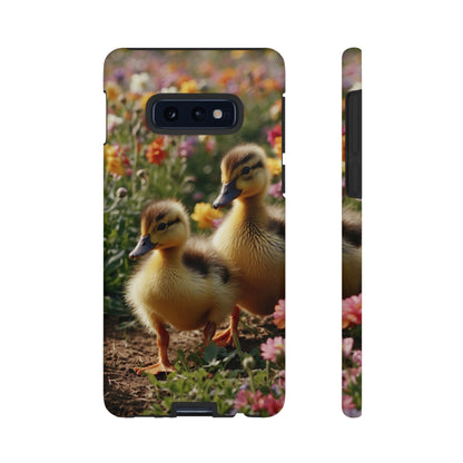 Charming Ducklings in Floral Garden - Samsung Galaxy Case