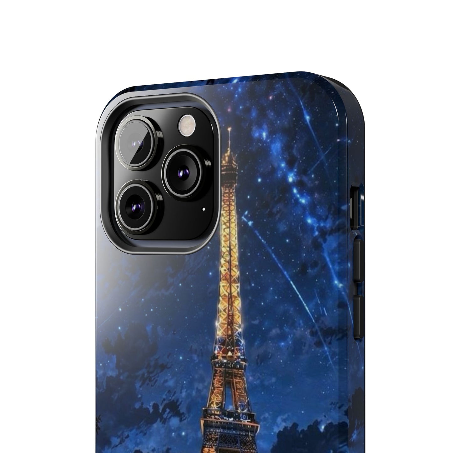 iPhone Case - Eiffel Tower Under Starlit Sky Design