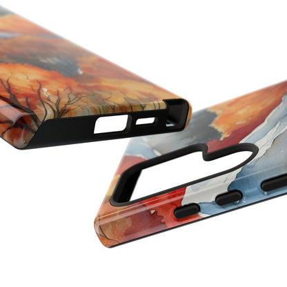 Autumn Mountain Forest Watercolor - Samsung Galaxy Case