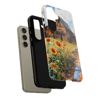 Sunflower iPhone Case  Rustic Farm Style