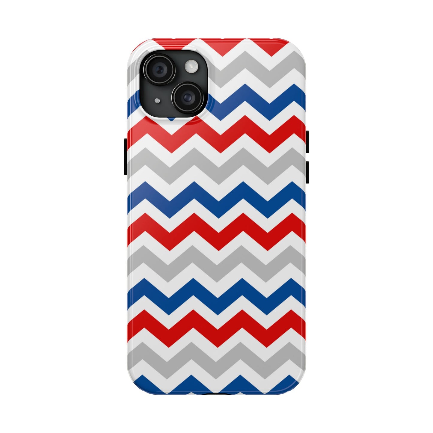 Patriotic Red, White & Blue Chevron – Geometric iPhone Case