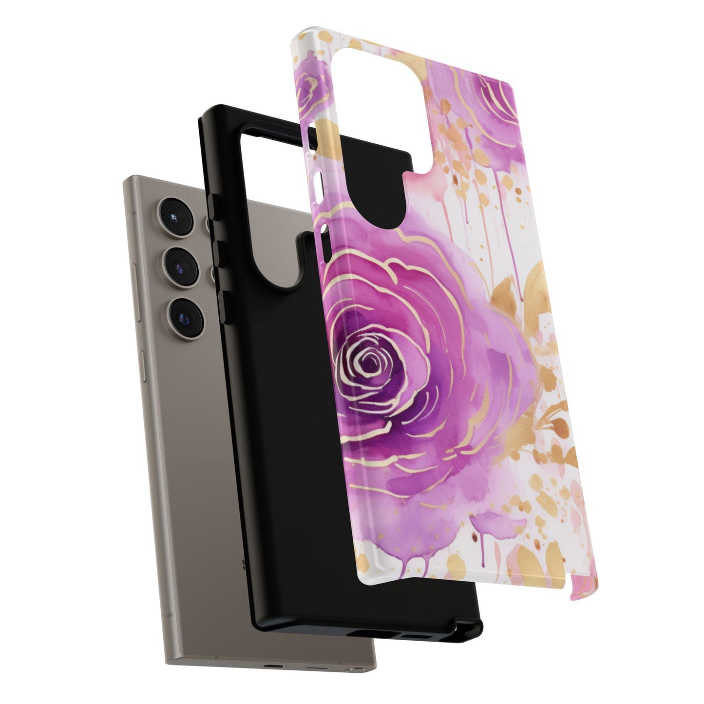 Radiant Purple & Gold Floral - Samsung Galaxy Series Case