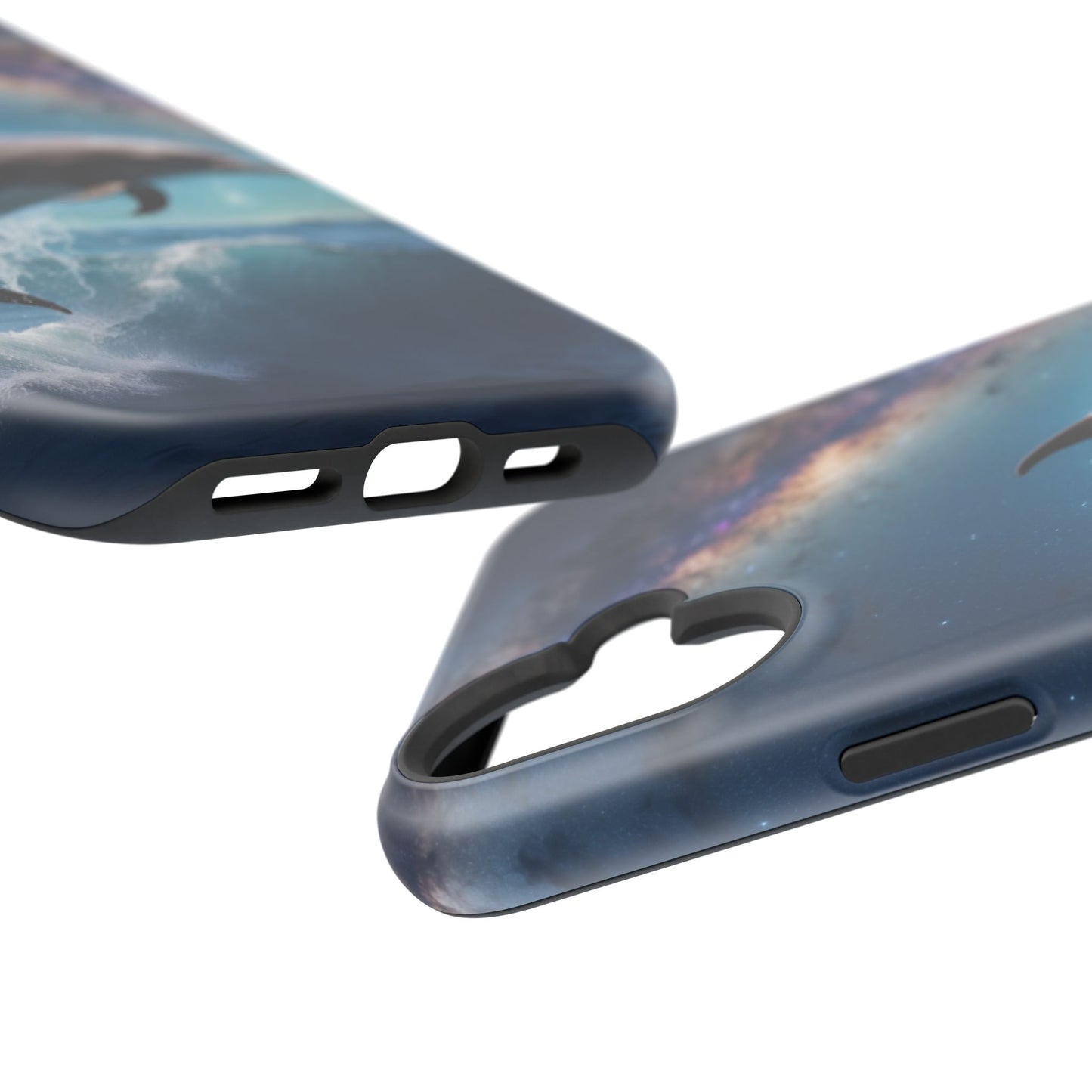 Dolphin Galaxy Splash - MagSafe-Compatible Case