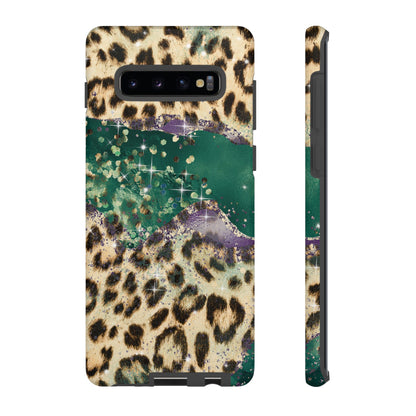 Emerald Glitter Leopard Print - iPhone Series Case