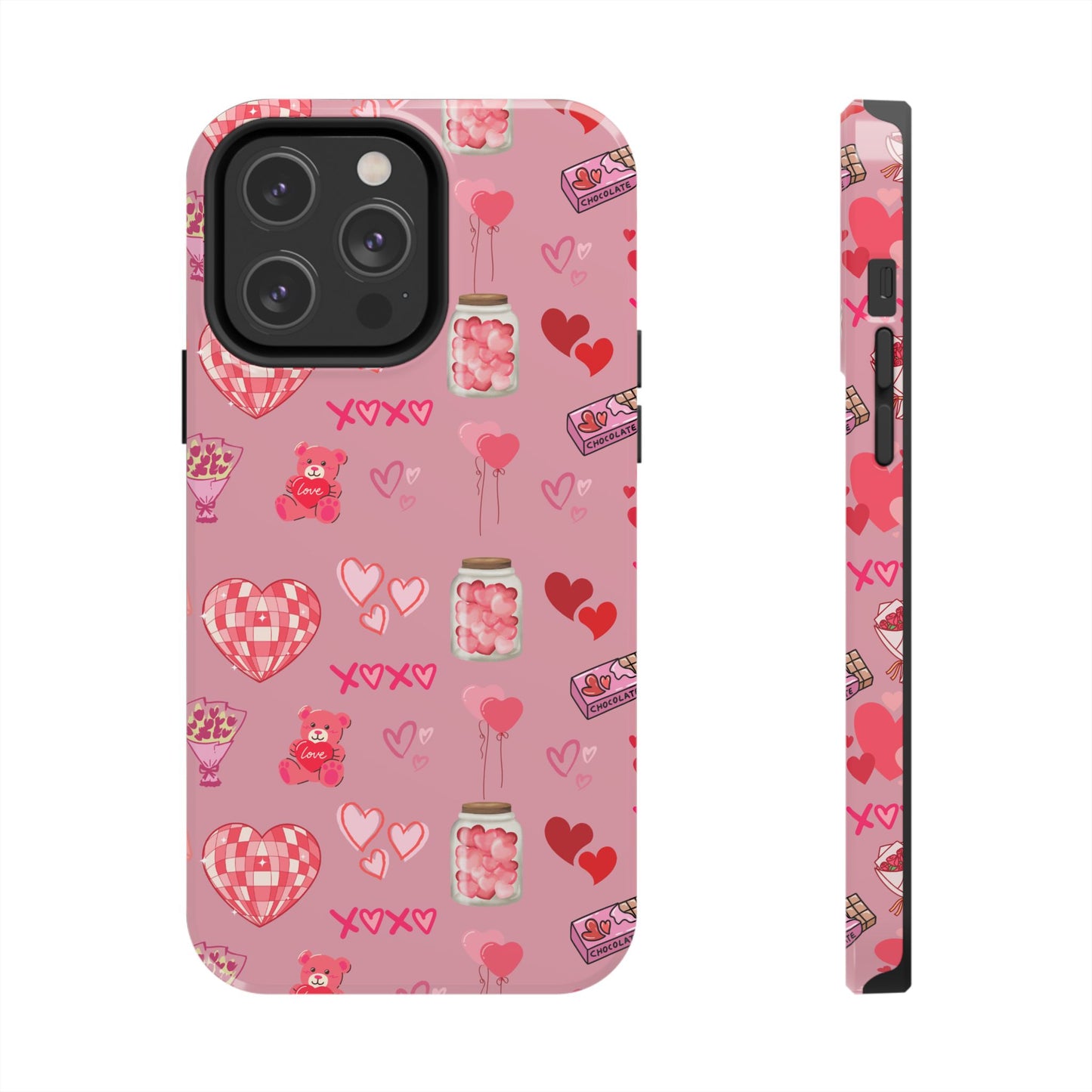 Pink Valentine Love Collage – iPhone Case