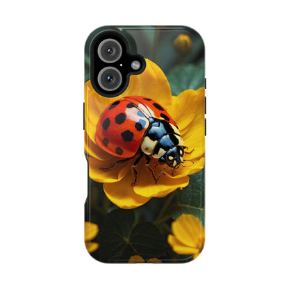 Yellow Blossoms with Bug Accent - MagSafe iPhone Case