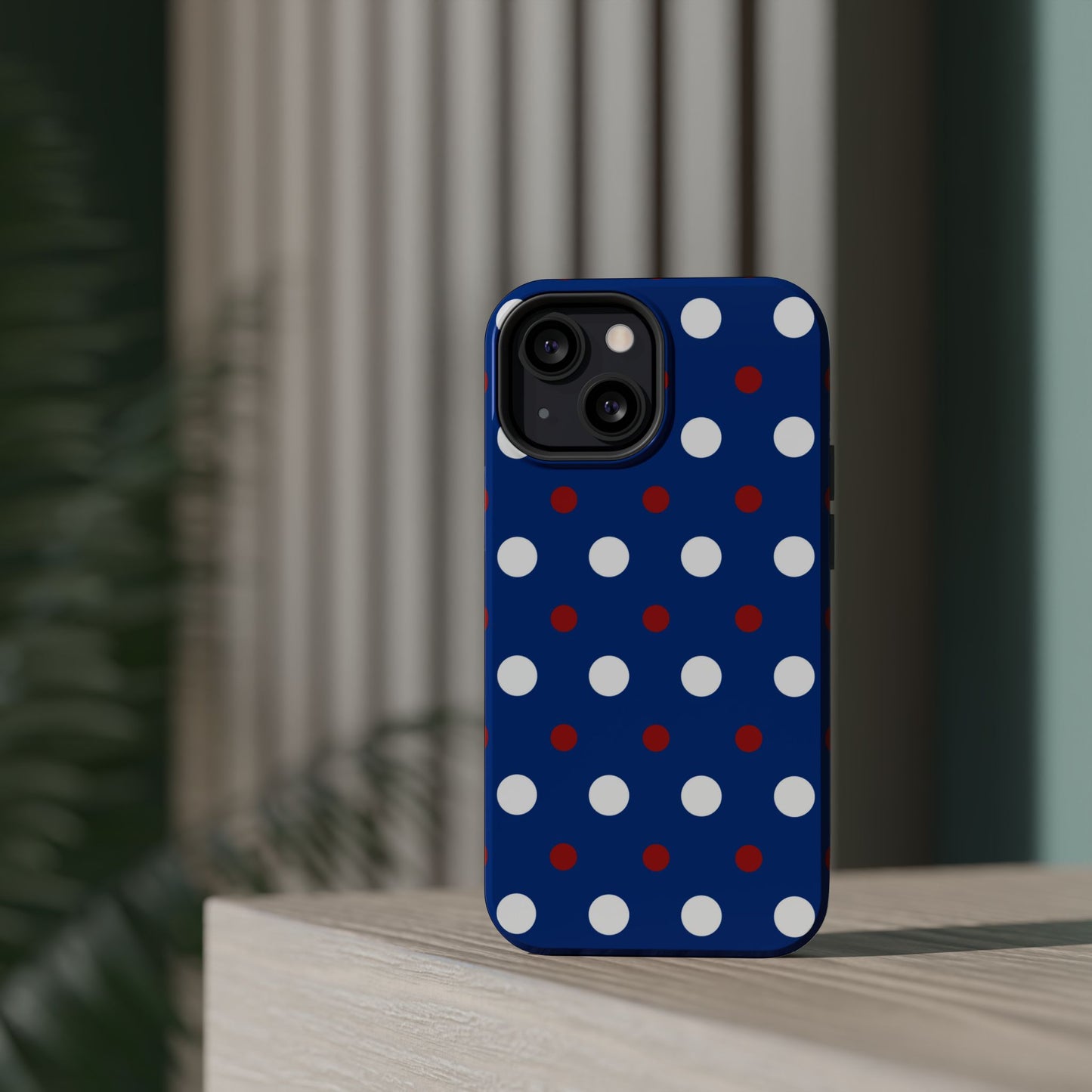 Patriotic Polka Dots – MagSafe iPhone Case