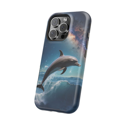 Dolphin Galaxy Splash - MagSafe-Compatible Case