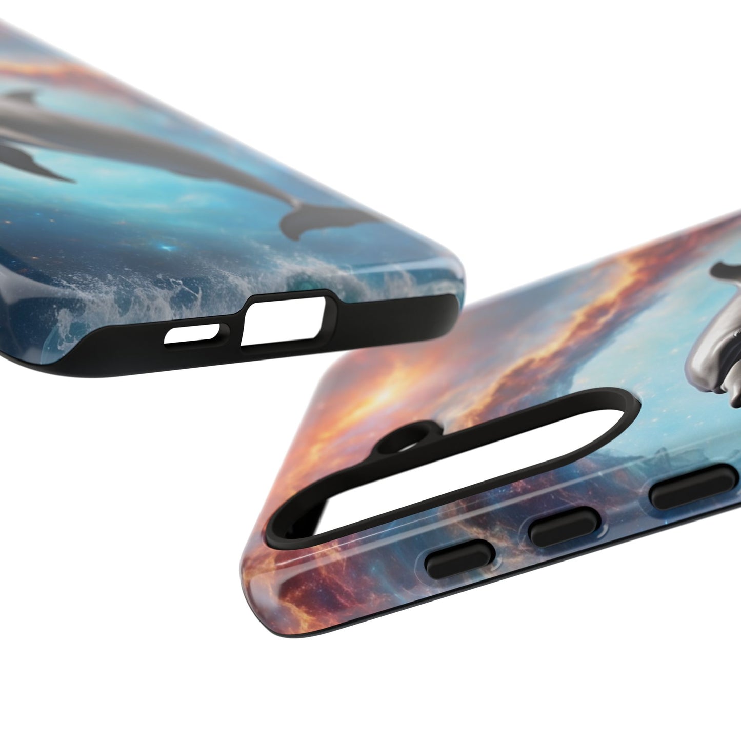 Cosmic Dolphin Space Vibes - Samsung Galaxy Case