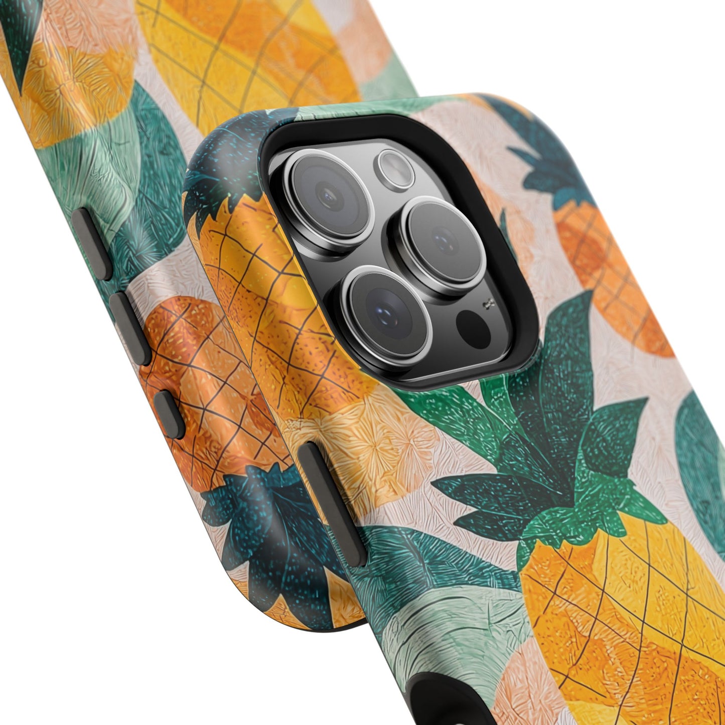 Tropical Pineapple MagSafe iPhone Case – Vibrant Fruit Design, Tough Dual-Layer Protection