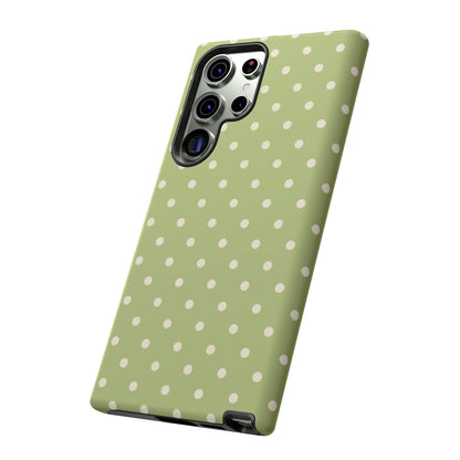 Sage Green Polka Dots – Samsung Galaxy Case