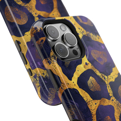 Regal Amethyst Leopard iPhone Case