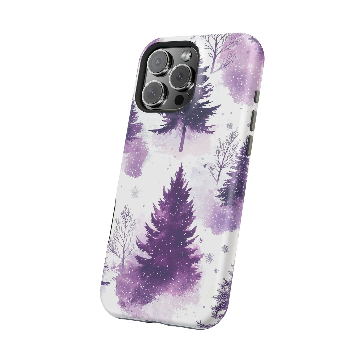 Purple Snowy Forest - MagSafe iPhone Series Case