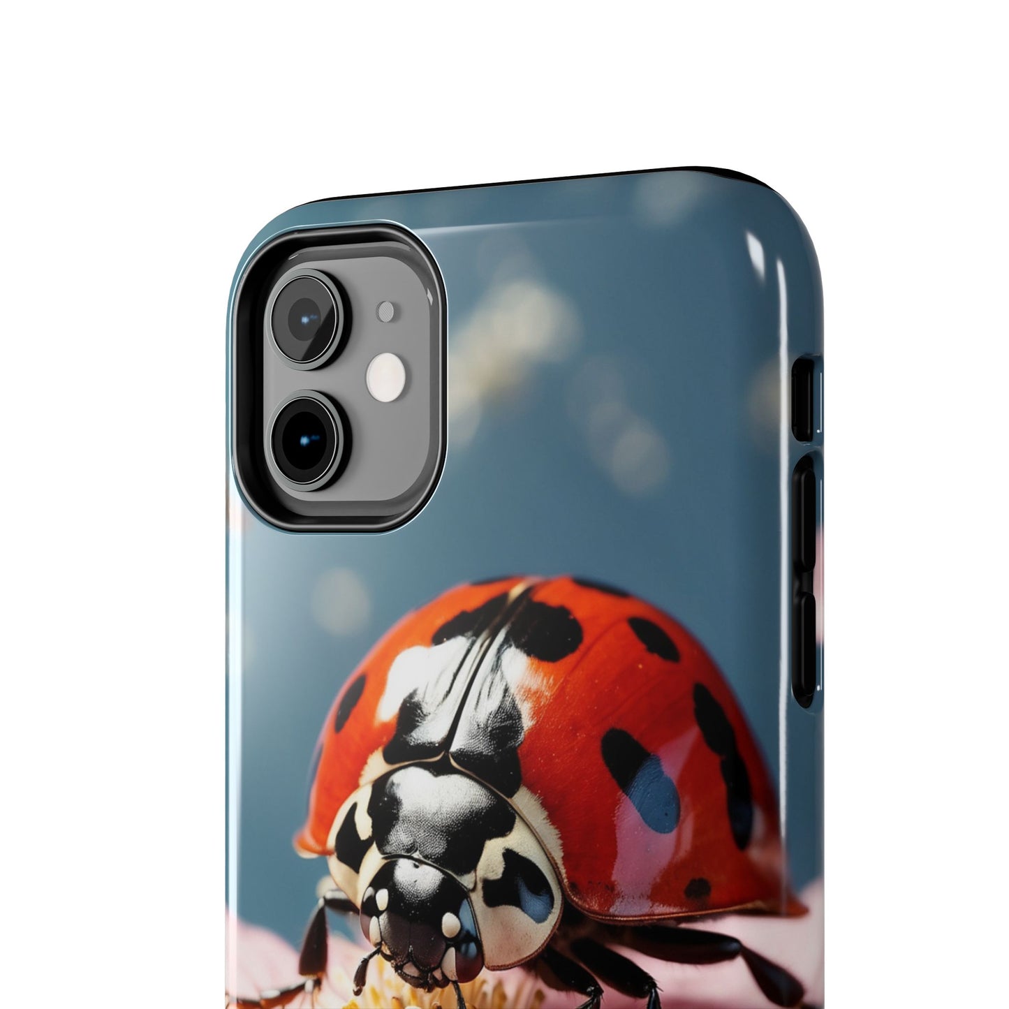 iPhone Case: Floral Ladybug Delight