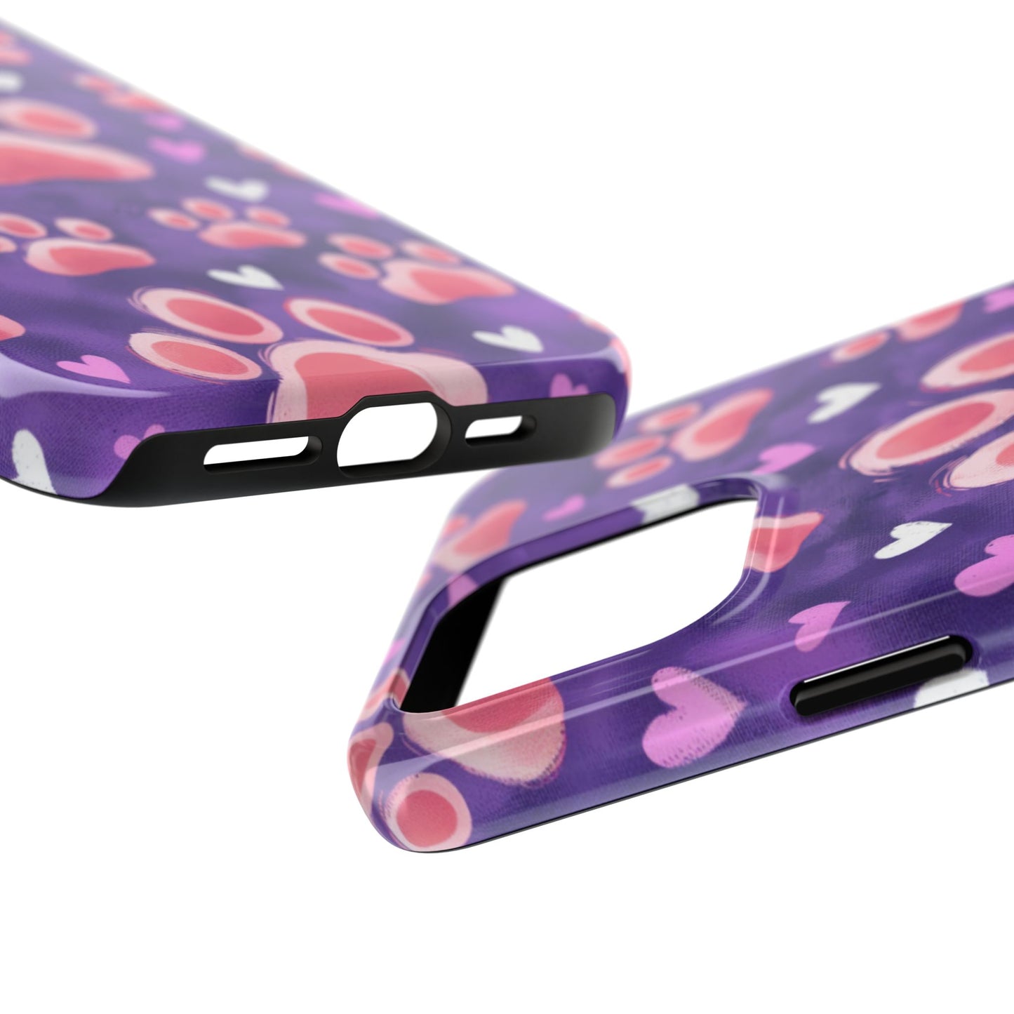 Bold Paw Print iPhone Case - Vibrant Pet-Themed Protective Cover