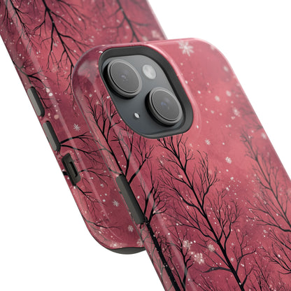 Pink Winter Twilight Forest - MagSafe iPhone Series Case