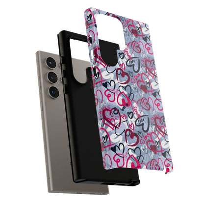 Graffiti Love Hearts Samsung Galaxy Case