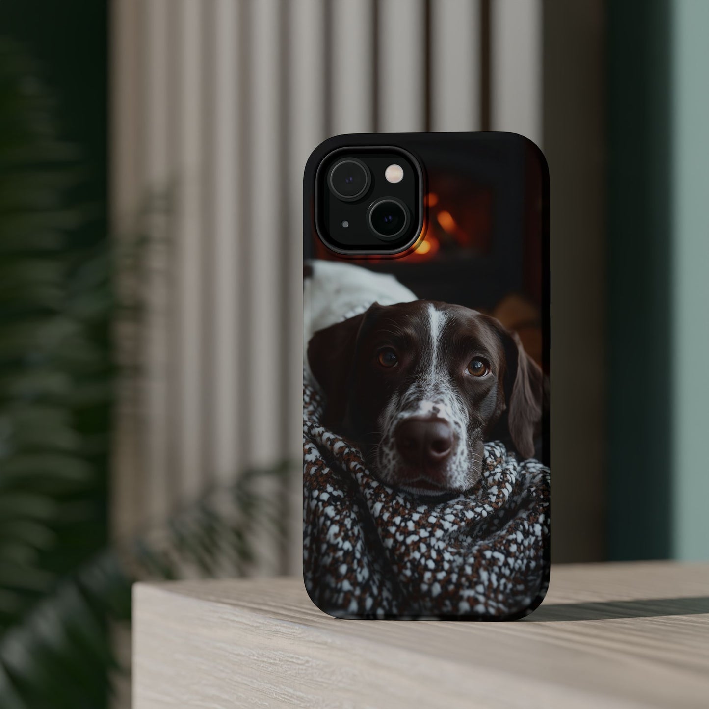 Majestic German Shorthaired Pointer MagSafe iPhone Case – Sunset Prairie Design