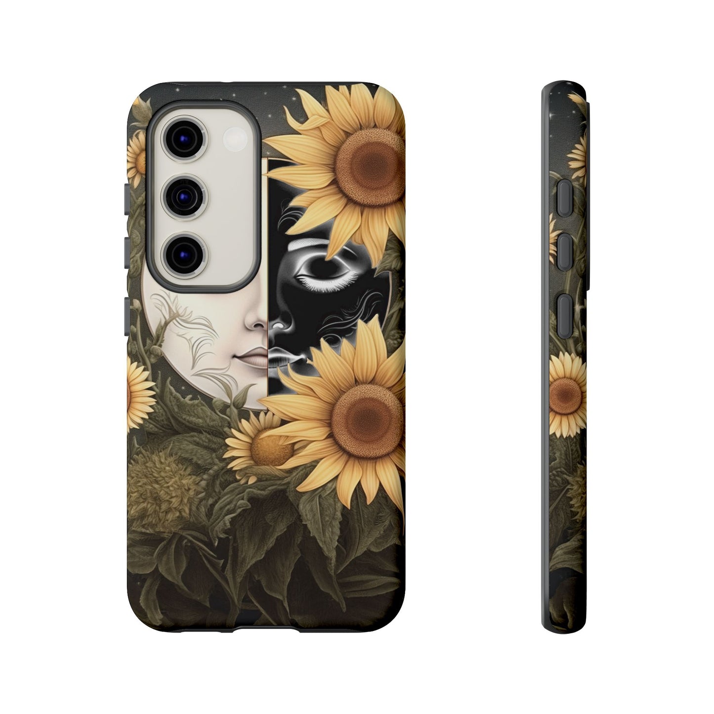 Sunflower Moon and Stars Samsung Galaxy Case – Ethereal Art Design