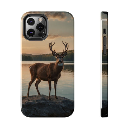 Majestic Stag at Sunset – iPhone Case