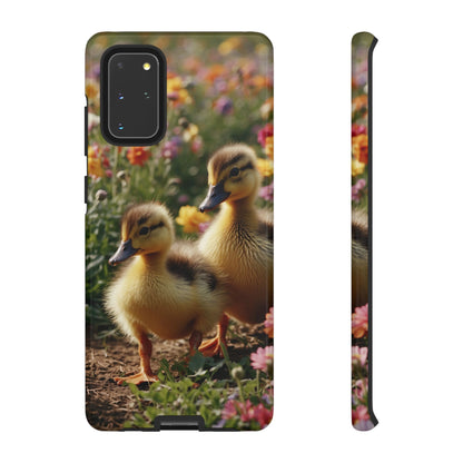 Charming Ducklings in Floral Garden - Samsung Galaxy Case