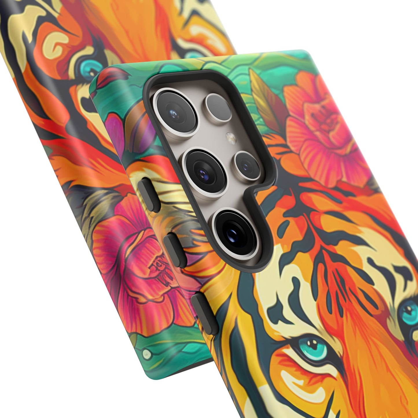 Fierce Rainbow Tiger Art - Samsung Galaxy Case