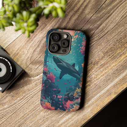 Ocean Shark Coral Reef iPhone Case