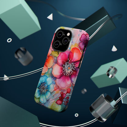 Vibrant Watercolor Floral Garden - MagSafe iPhone Series Case