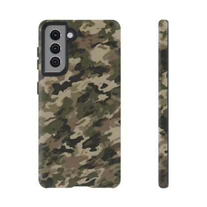 Classic Light Brown Camouflage – Premium Samsung Galaxy Case, Rugged and Stylish