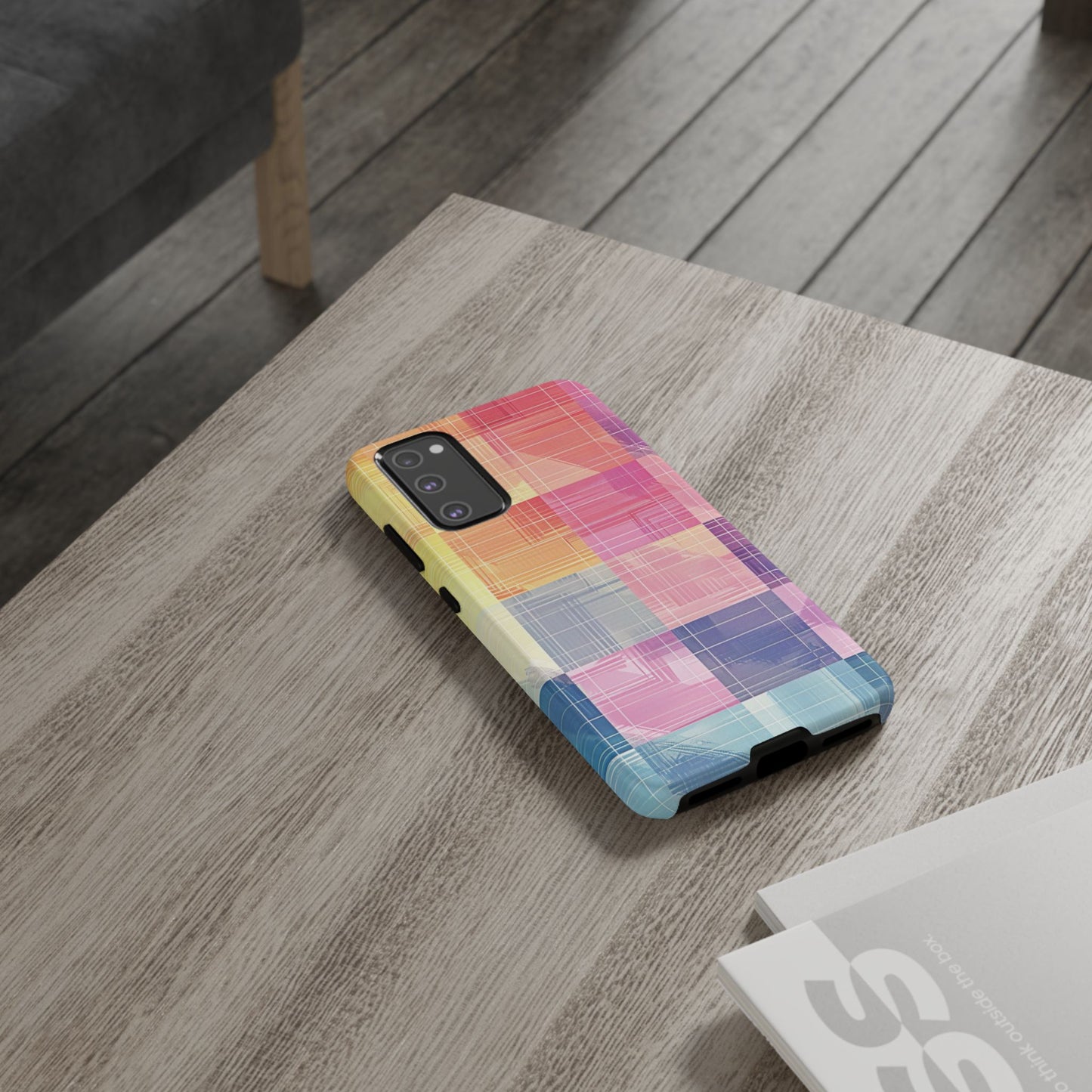 Pastel Panache Watercolor Plaid Case