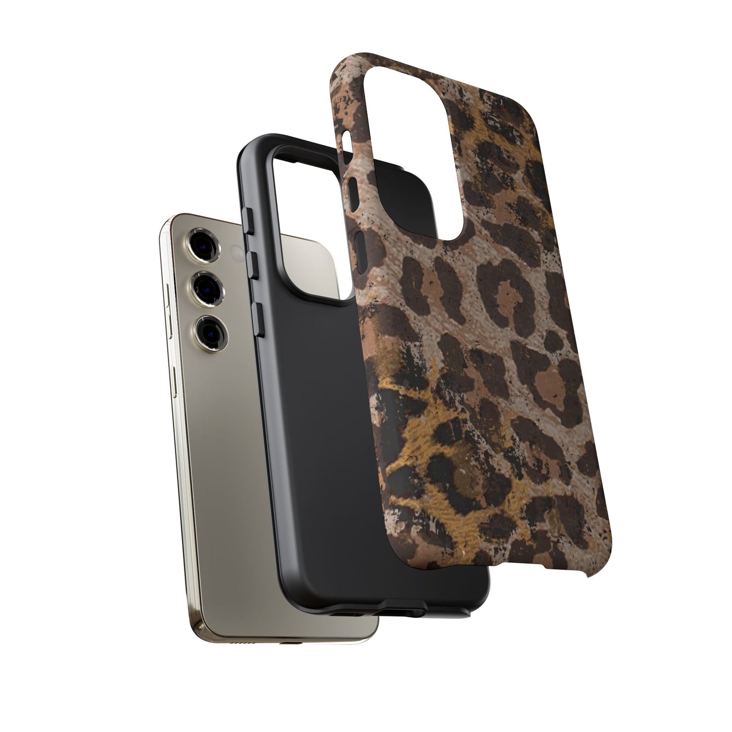 Vintage Distressed Leopard Print - Samsung Galaxy Series Case